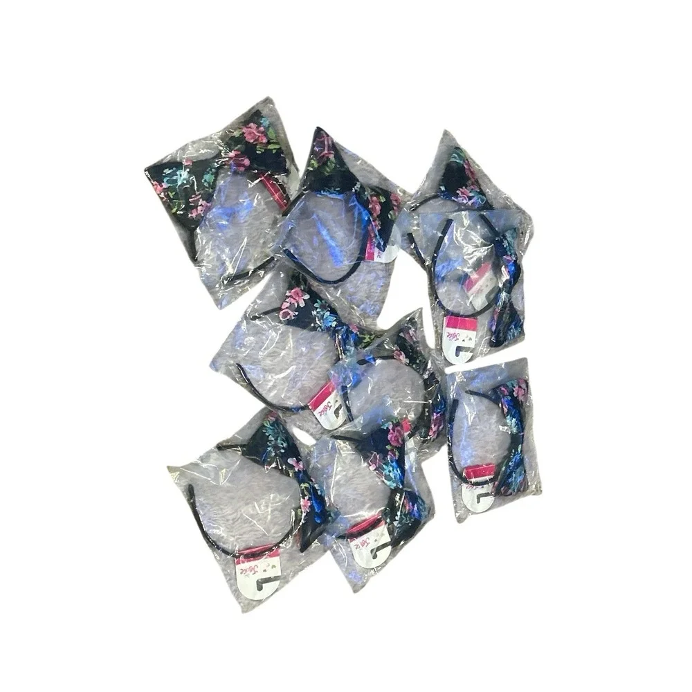 Justice Floral Bow Headbands. New.‎ Set of 10 Gift Bag Item Party Favor
